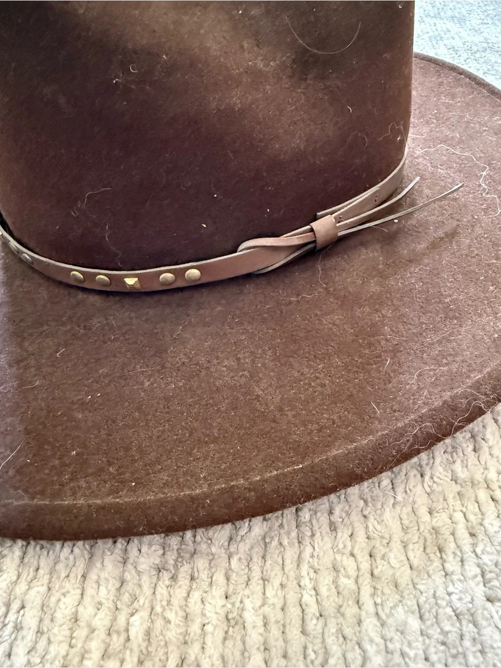 Bailey Brown Wool Western Cowboy Hat‎ Large Made In USA Vintage Classic